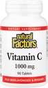 Facteurs naturels - Vitamine C 1000mg, avec bioflavinoides et rosés, 90 comprimés
