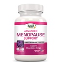 Soutien avancé à la ménopause - Complexe hormonal féminin naturel pour les éclairs chauds, les échangismes d'humeur et la sécheresse vaginale - Cohosh noir, Isoflavones de soja et formule d'extrait à base de plantes - N'inclut pas les hormones