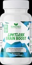 Brain Boost sans limite (60 capsules) - Mémoire, Focus, Clarté mentale - Nootropics Formule scientifique pour améliorer la performance, Super Ginkgo Biloba, St John Wort Extract, DMAE