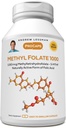 ANDREW MOINSMAN Methyl Folate 1000mg - 240 Capsules - 1000 mcg L-Methyl Folate, Niveaux de Potentence de Vitamine Essentielle B9. Soutient la santé cardiaque, cérébrale, immunitaire et la grossesse. Capsules faciles à avaler