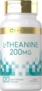 Carlyle L-Theanine 200mg Supplément , 120 Capsules , sans gluten