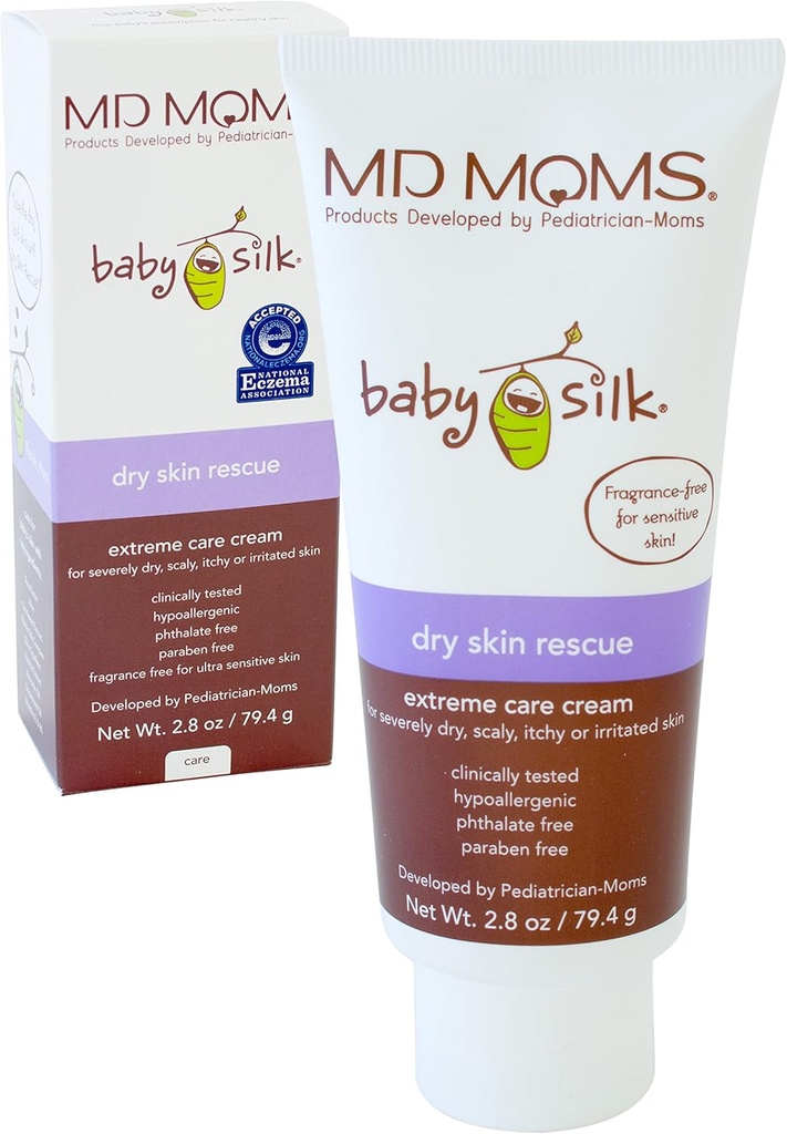 Crème hydratante de soulagement de l'eczéma pour la peau extrêmement sensible à la sécheresse - Hypoallergénique, sec, scaly, démangeaison, irritation de la peau onguent- Phthalate Paraben libre - sans danger pour les bébés, les enfants et les adultes