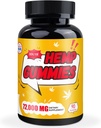Gommies de chanvre haute puissance, supplément de chanvre biologique pour le temps de lit paisible, la douleur, l'humeur - avec extrait d'huile de chanvre pur - Edibles naturelles Ours de chanvre - végétalien, non-OGM, sans sucre
