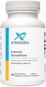 XYMOGEN S acétyl glutathion - Supplément de glutathion acétylé d'absorption supérieure avec capsules résistantes à l'acide stomach - Vieillissement sain, cellulaire, antioxydant + support immunitaire (60 capsules)