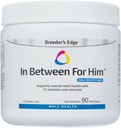 Breeder’s Edge in Between for Him Multivitamin for Male Dogs and Cats, Supports Energy, Cardiovascular Function, and Prostate Health, 23 Vitamins and Minerals, Made in USA, 60 Count