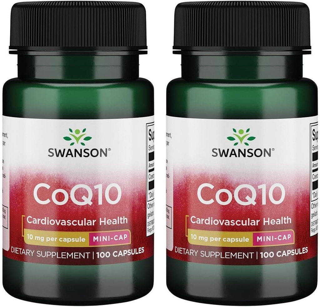 Swanson Coq10 - Mini Cap 10 mg 100 Caps (2 Pack)