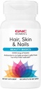 GNC Femmes Coiffures, Peau et Nails.com Mélange quotidien de multivitamine.com Biotine (3 000 mcg), Acide Hyaluronique, Vitamines C et E avec Niacine.com.