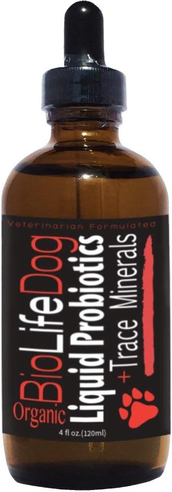LiviaOne BioLifePet Probiotiques liquides pour chiens, suppléments bioprobiotiques pour chiens, probiotiques pour chiots et chiens, 4 Fl Oz (paquet de 1)