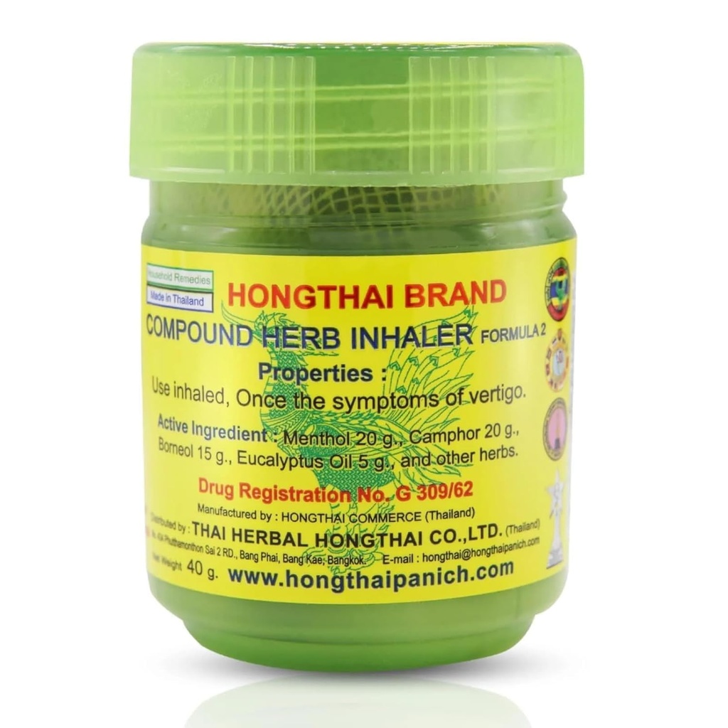 Hong Thai Inhalateur traditionnel thaïlandais à base de plantes