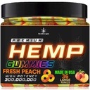 Gummies de chanvre Anneau de pêche Ours gommy-Huile de chanvre naturel pour la paix et la détente-Promouvoir le sommeil et le calme-Non Goggy Edibles-Oméga naturel-Fabriqué aux États-Unis