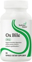 Recherche santé Bile d'oxygène, 125 mg supplément enzymatique digestif, soutien de la vésicule, soutien de l'intolérance à l'histamine, capsules (120 capsules)