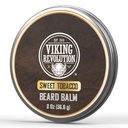 La révolution viking Baume de barbe au tabac doux - Beurre parfumé au tabac avec huile d'argan et huile de jojoba - Adoucit et hydrate les barbes pour les hommes (2oz, 1 paquet)