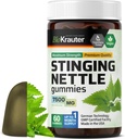 BIO KRAUTER Gommies à nerfs - 7500 mg Résistance - 60 Chews - Nettle Root 10:1 Extrait - Supplément de soutien urinaire - Gommies végétaliens Formule sans gélatine
