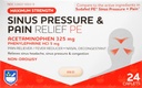 Rite Aid Sinus Pression et soulagement de la douleur PE, Non-Drowsy - 24 Comprimés Sinus Relief (Sinus Relief) Pain Relief (Sinus Relief) Insal Froid Medicine for Adults (Sinus Relief)