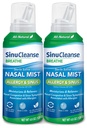 SinuCleanse Allergie & Sinus Stérile Saline Nasal Spray, Ultra Fine Mist, Hydratant instantanément et Soulage la congestion nasale sévère en raison des allergies, 4.6 Oz (2 Pack), Fabriqué aux États-Unis