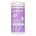 UpNourish Certified Vegan Vitamine D3 5000 UI K2 MK4 MK7 500 mcg Supplément, 150 softgels, Vitamine liposomique à base végétale D K avec huile de coco biologique, non OGM, sans gluten et sans gélatine
