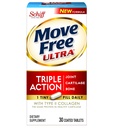 Move Free Ultra Triple Action, 30 comprimés - Supplément Santé Joint avec Collagène de Type II, Boron et HA