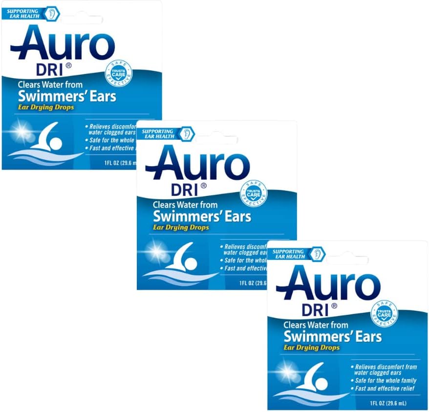 Auro-Dri Ear Water-Drying Aid 1 oz (paquet de 3)
