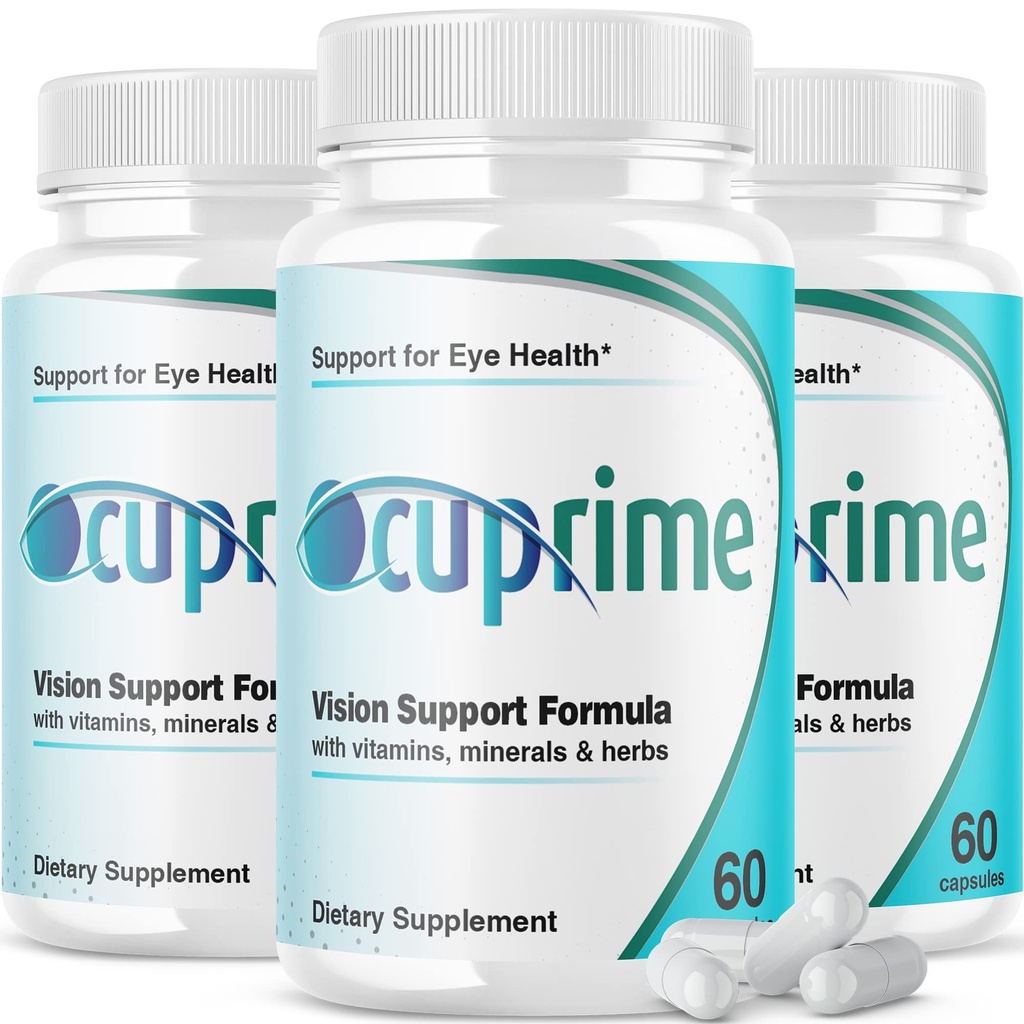 IDEAL PERFORMANCE (3 Pack) Ocuprime pour Pilules de vision supplémentaires pour yeux (180 Capsules)