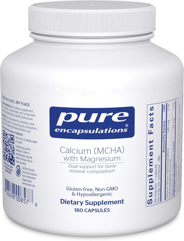 Encapsulations pures encapsulations Calcium MCHA avec Magnésium