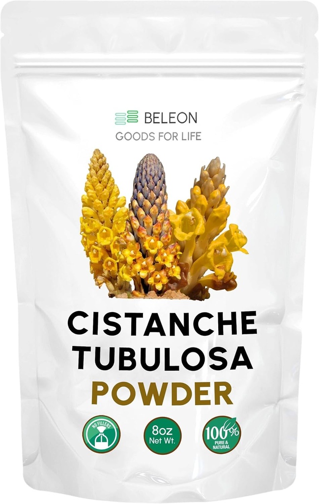 Cistanche Tubulosa poudre 8 oz - Supplément, favorise l'énergie, la fonction cognitive, l'humeur positive