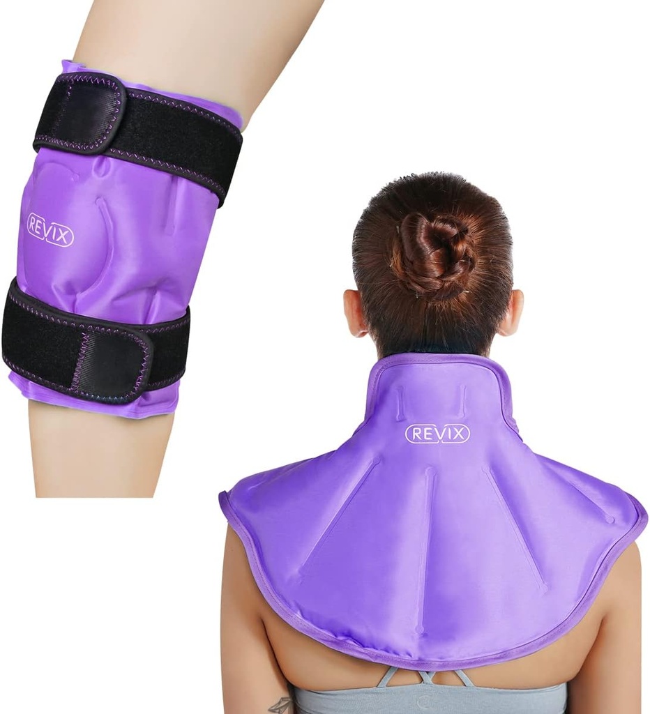 REFIX Knee Ice Pack pour les blessures Epaules à larges épaules réutilisables pour soulager la douleur dans le dos