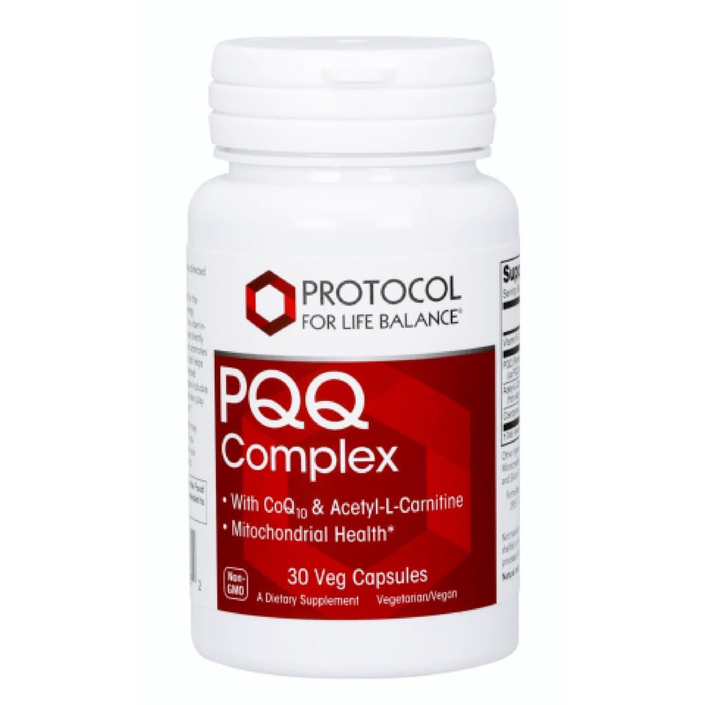 PROTOCOLE POUR LA BALANCE VIE Complexe PQQ - Mitochondrial Health - avec CoQ10 & L Carnitine - B Vitamine - Supplément pour l'énergie - 30 capsules de veg