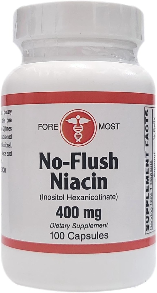 Santé holistique Niacine sans mouche - 400mg - 100 gélules