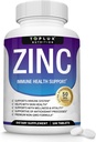 Supplément de zinc 50mg pour le soutien immunitaire – Oxyde de zinc naturel pur pour booster le système immunitaire, la peau et le soutien antioxydant, booster d'immunité haute puissance, pour les hommes femmes, 100 comprimés