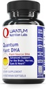 Quantum Nutrition Labs Plant DHA - Non-GMO Vegan DHA with Omega 3 Fatty Acids, Algae Based DHA for Women & Men, Natural DHA Supplement Suitable for Vegans- 60 Vegetarian Softgel Capsules