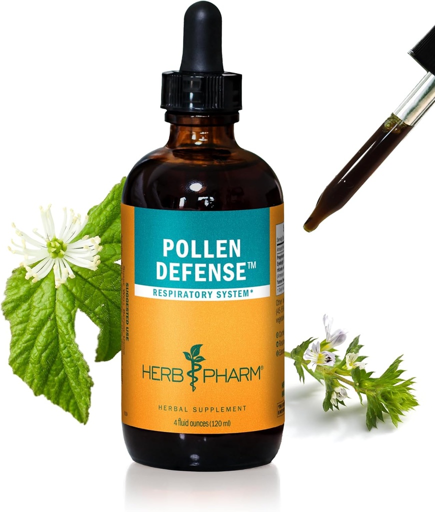 Herb Pharm Pollen Defense Formule à base de plantes liquides pour le système respiratoire - 4 Once