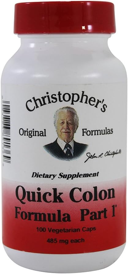 Dr Christopher's Quick Colon Partie 1 - 475 mg - 100 capsules végétariennes