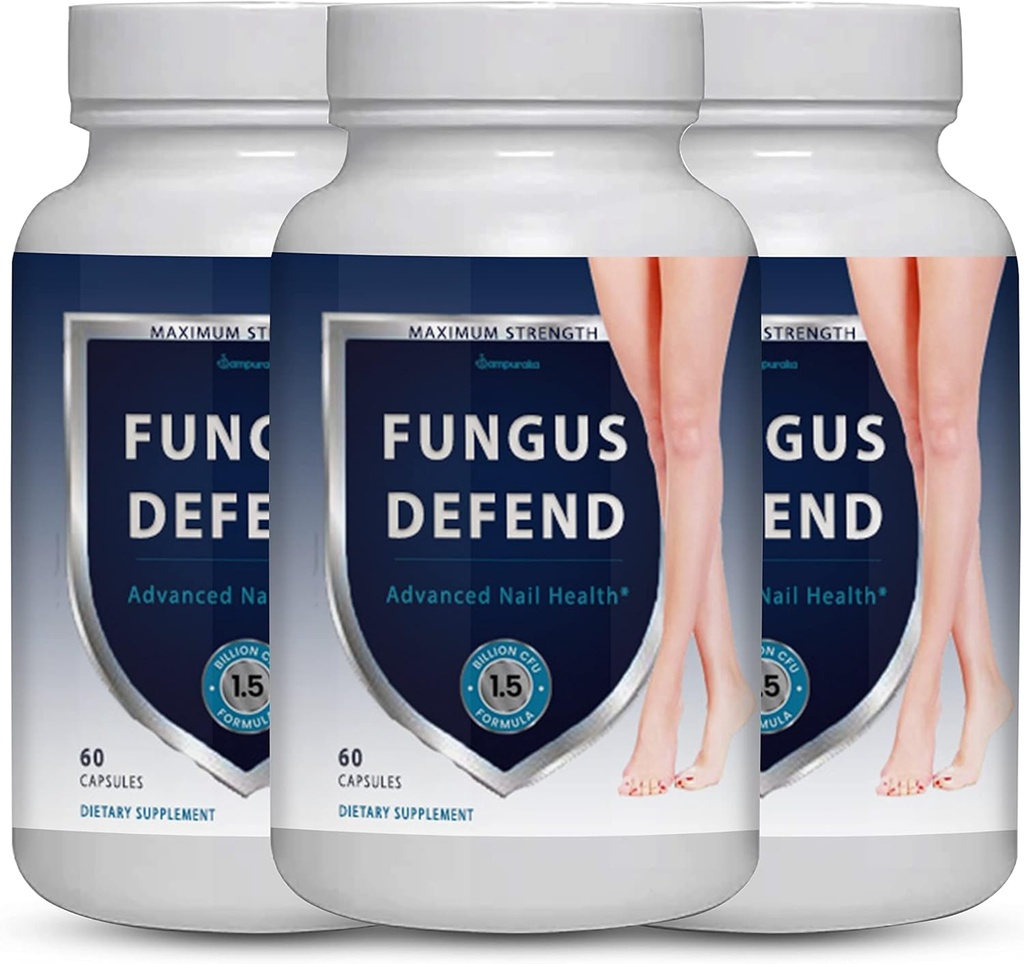 Fungus Defend Advanced Formula Supplément 3 Packs 90 jours d'approvisionnement