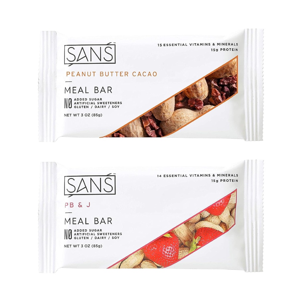 SANS Replacement de la barre protéinique de substituts Barre de nutrition naturelle sans sucre ajouté