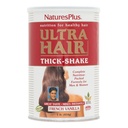 Natures Plus Épaisseur de cheveux ultra - 1 lb, Secouée de protéines capillaires - Vanille française - Supplément de croissance des cheveux sains avec vitamines et minéraux - Non-OGM, sans gluten - 16 portions