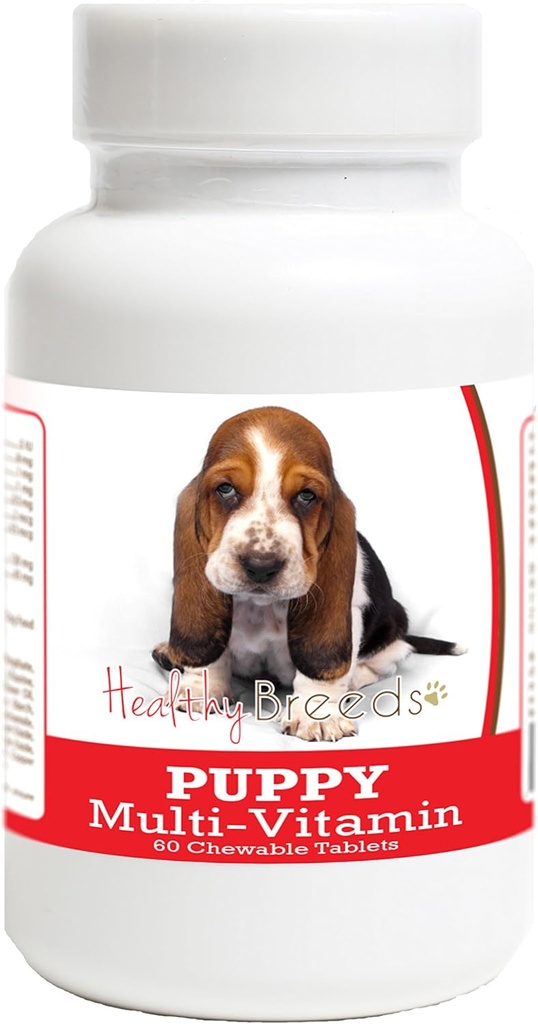 Racines saines Basset Hound Puppy Dog Multivitamine Comprimé 60 Compte