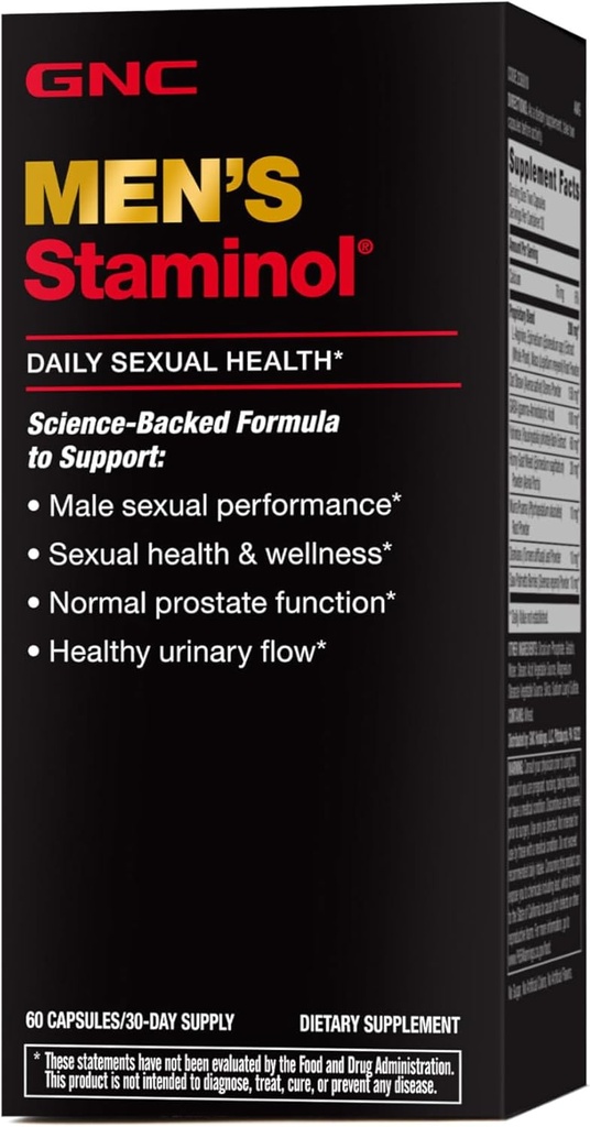 Staminol pour homme GNC - 60 gélules (30 portions)