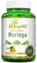 NutreeVit Capsules 100% Moringa Organiques - 60 Bouteilles de Compte