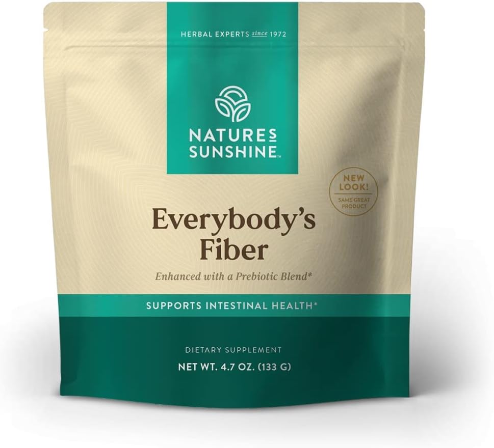Natures Sunshine Everybody's Fiber, 4.6 oz. | Promotes Bowel Regularity, Waste Removal, and Digestive Health with Herbal Ingredients