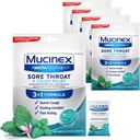 Mucinex InstaSoothe Gorge douloureuse + Relief de la toux Herbes alpines & Arôme de la menthe, Action rapide, Refroidissement Confort, Gorge douloureuse puissante Gorge orale soulagement, 40 gouttes médicamentées (40 Compte (paquet de 5)