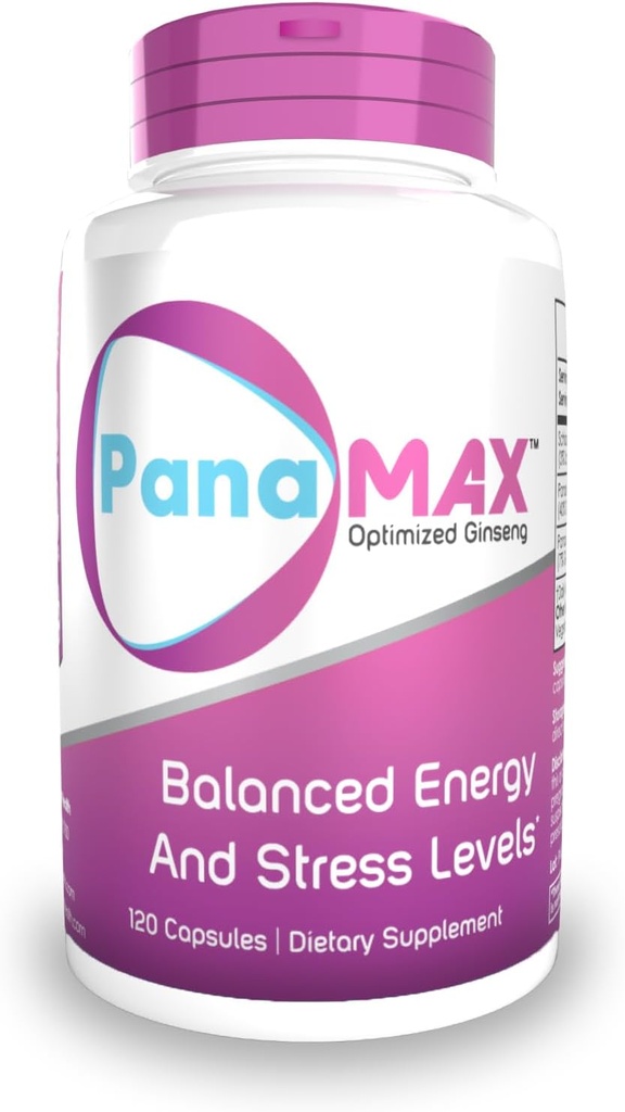 PanaMAX Capsules | 60 Count | Panax Ginseng + Schisandra Chinensis Extract | Supports Balanced Energy and Stress Levels