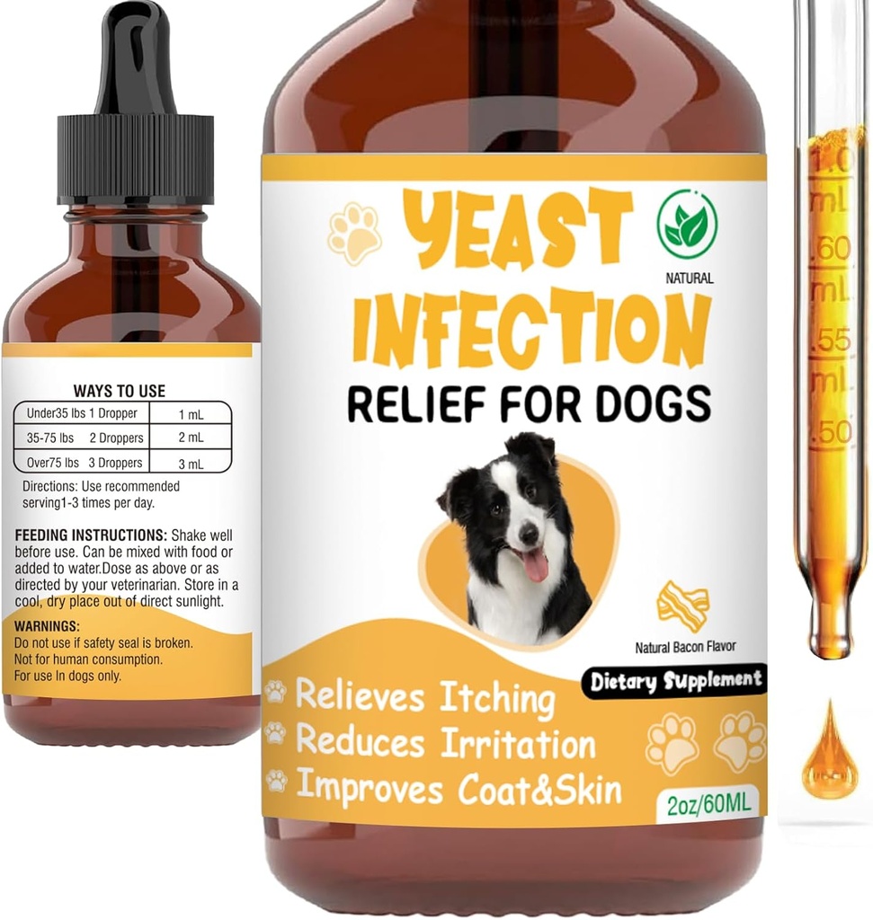Traitement de l'infection des levures naturelles pour chiens, aide à soulager les démangeaisons, soulagement de l'inflammation, soulagement de l'allergie et plus, traitement de l'infection des oreilles de chien, soulagement des démangeaisons pour chiens, traitement de l'infection des oreilles pour chiens