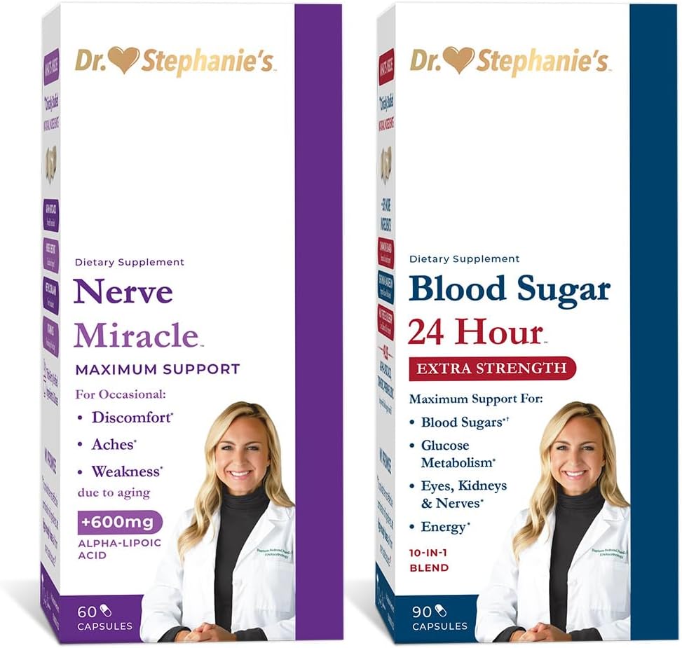 Soutien supplémentaire de 24 heures du Dr Stephanie + Nerve Miracle Bundle