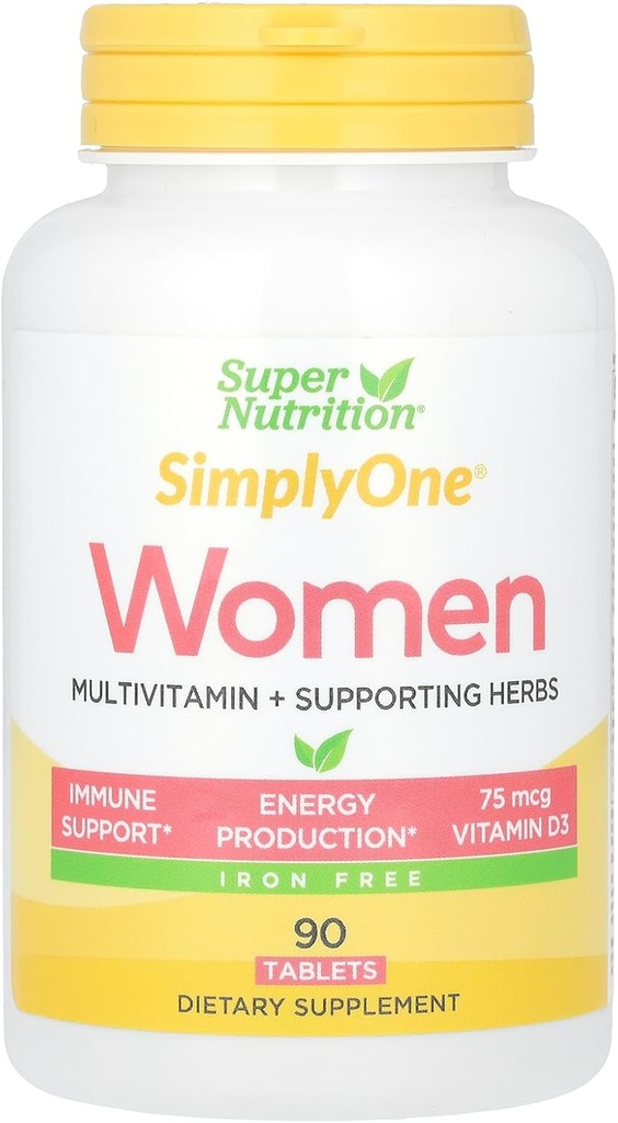 SuperNutrition SimplyOne Multi-Vitamine pour les femmes, 90 comtes