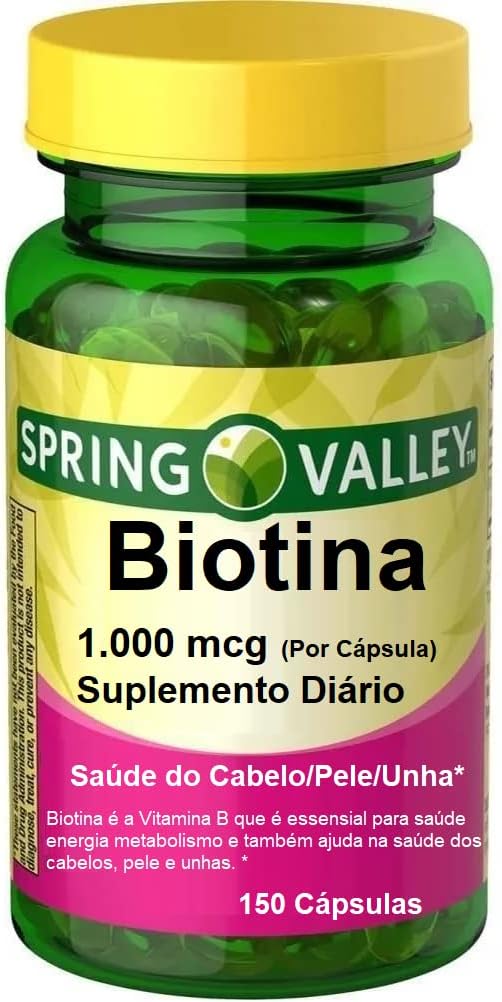 Spring Valley - Biotin 1000 mcg, 150 comprimés