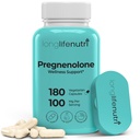 Soutien Cerveau et Hormone Pregnénolone - 180 Caps Veggie pour une mémoire, un focus et une vitalité améliorées - Fabriqué aux États-Unis