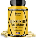 Quercetin avec supplément de bromelain 1200mg, Quercetin 500mg Capsules, aide à soutenir l'immunité saine, Potent Antioxydant, 60 Compte