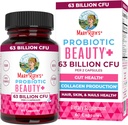MaryRuth Organics Probiotic Beauty Capsules Support du collagène végétalisé Anti-vieillissement , Santé Gut , Peau et ongles Vitamines Soins de la peau , Biotin , Projet non-OGM Vérifié , 60 Compte