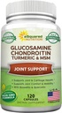 aSquared Nutrition Glucosamine Chondritin Turmeric MSM Boswellia - 120 Capsules - Supplément de soutien conjoint - Pilules de soutien conjoint pour la santé - Supplément naturel pour le dos, le genou et les mains