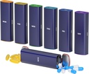 Organisateur hebdomadaire de pilules 2 fois par jour, KANGYAN alliage d'aluminium Pill Box 7 Day, Am Pm deux fois par jour Pill Case, contenant de support de pilule pour la vitamine, la médecine, supplément, huile de poisson